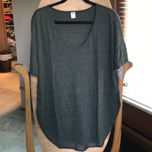 Old Navy short sleeve longline top NWT